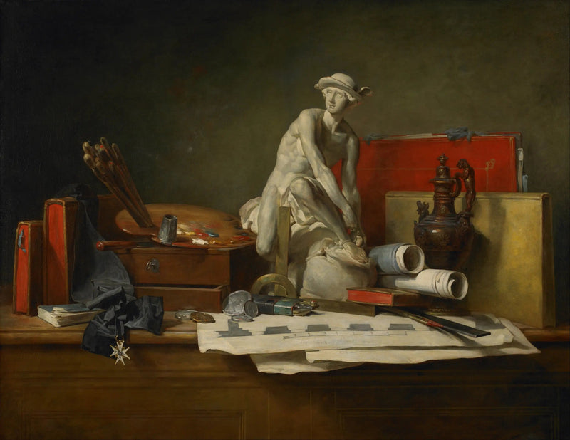 Naturaleza muerta con atributos de las Artes - Jean Simeón Chardin
