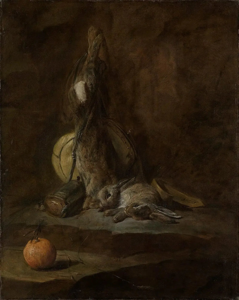 Naturaleza muerta con conejos muertos - Jean Simeón Chardin