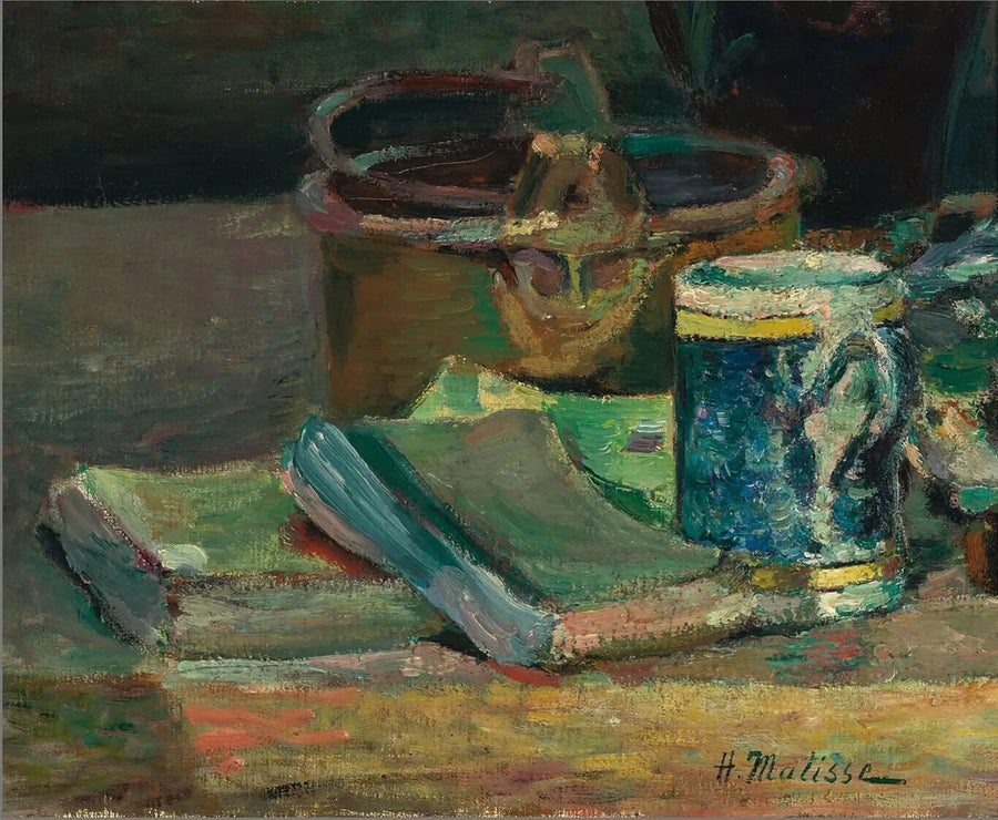 Naturaleza muerta con libros - Henri Matisse