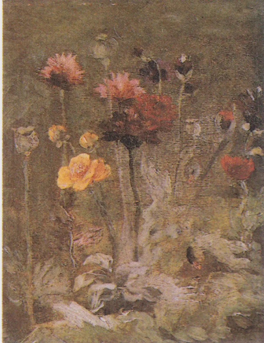 Naturaleza muerta con escabiosa y ranúnculo - Vincent van Gogh