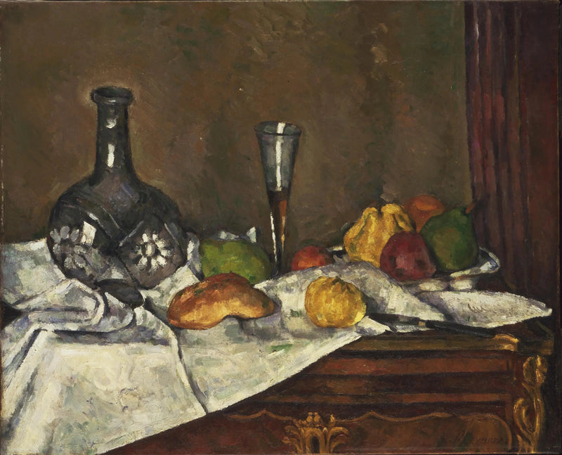 Bodegón con un postre - Paul Cézanne