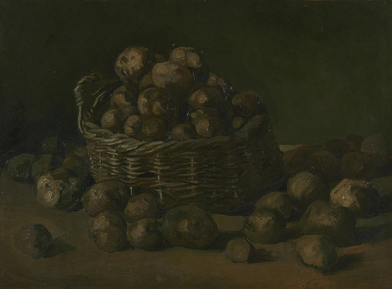 Naturaleza muerta con una cesta de patatas - Vincent van Gogh