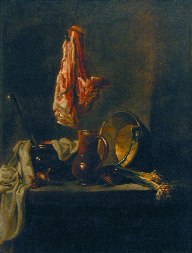 Naturaleza muerta con un costillar de res - Jean Simeón Chardin