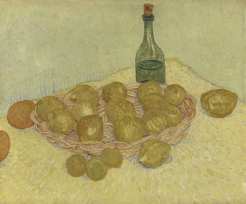 Naturaleza muerta: botella, limones y naranjas - Vincent van Gogh