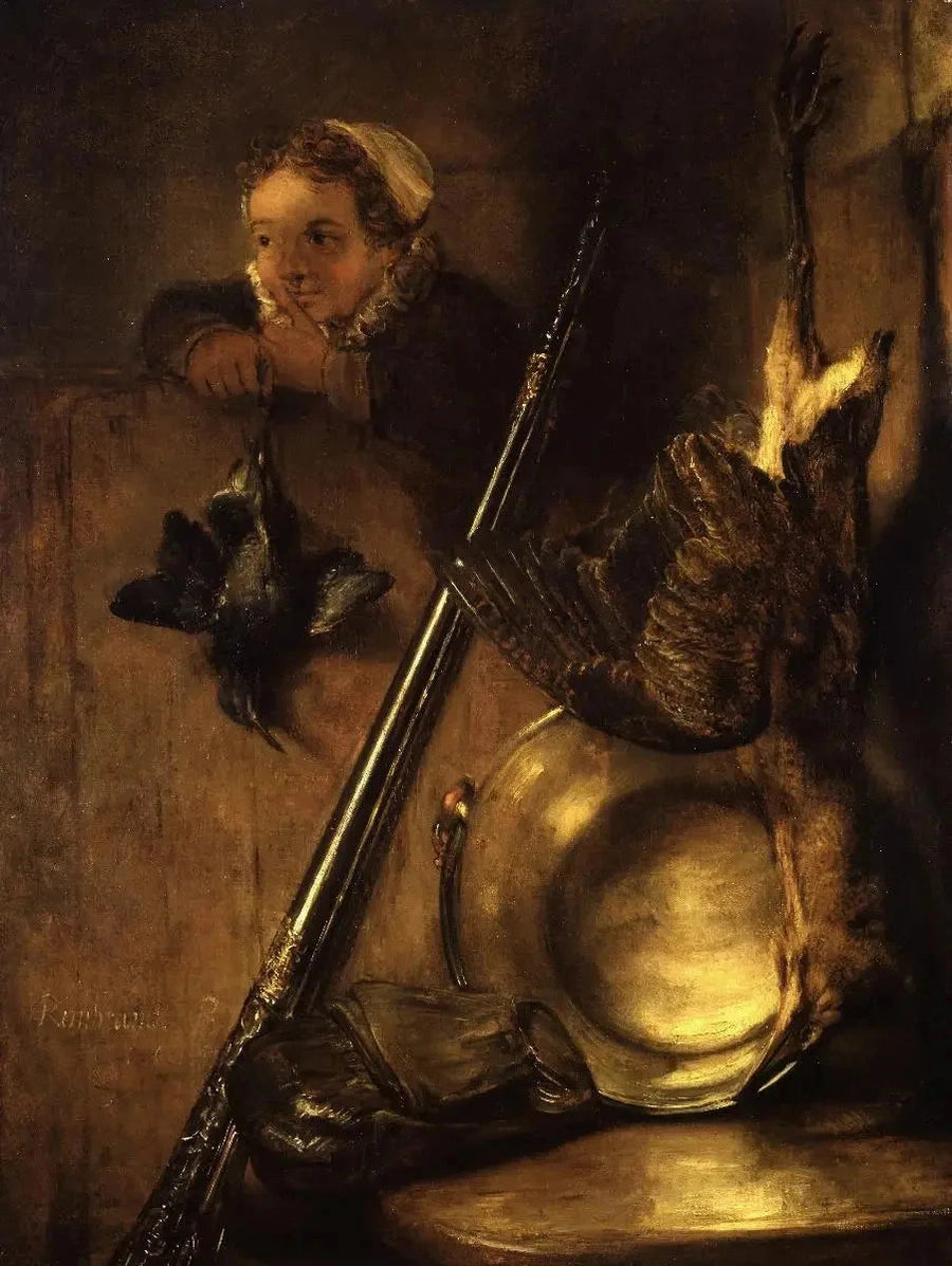 Naturaleza muerta de caza de butor - Rembrandt