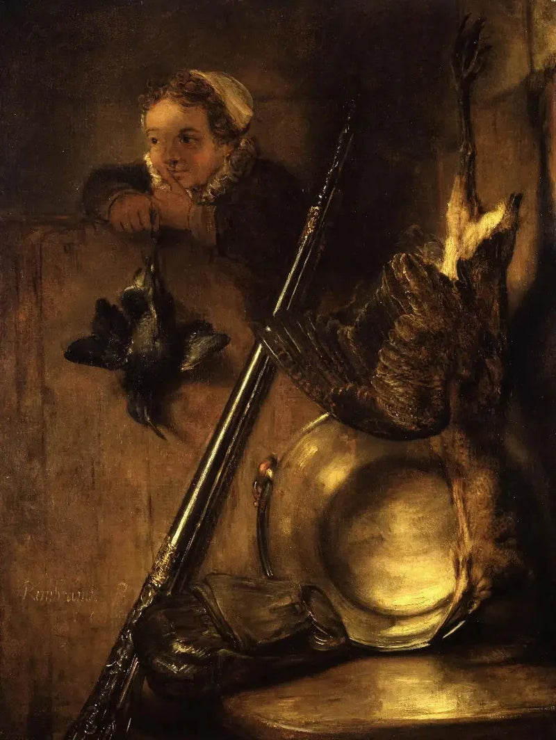 Naturaleza muerta de caza de butor - Rembrandt
