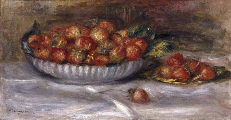 Naturaleza muerta de fresas - Pierre-Auguste Renoir