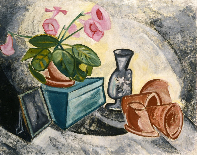 Nature morte. Gloxinias - Olga Rozanova