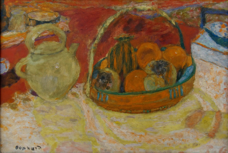 Bodegón amarillo y rojo - Pierre Bonnard