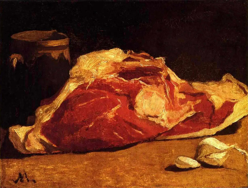 Naturaleza Muerta, el barrio de la carne - Claude Monet