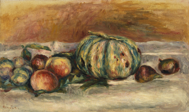 Naturaleza muerta con melón - Pierre-Auguste Renoir