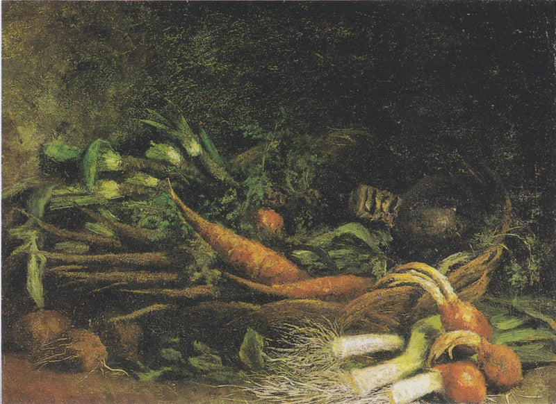 Naturaleza muerta con una cesta de verduras - Vincent van Gogh