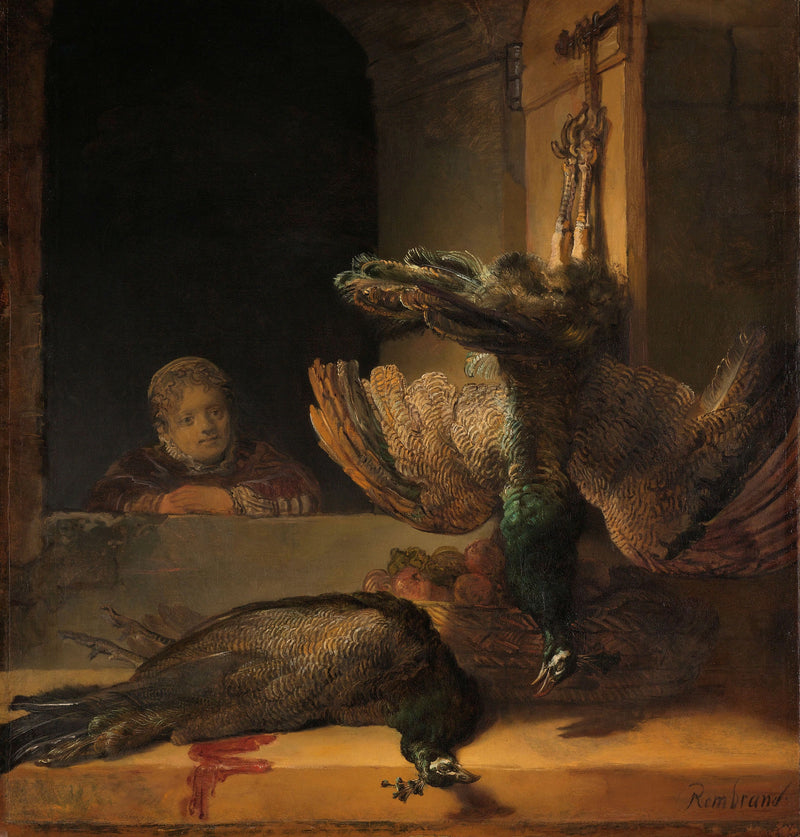 Naturaleza muerta con pavos reales - Rembrandt