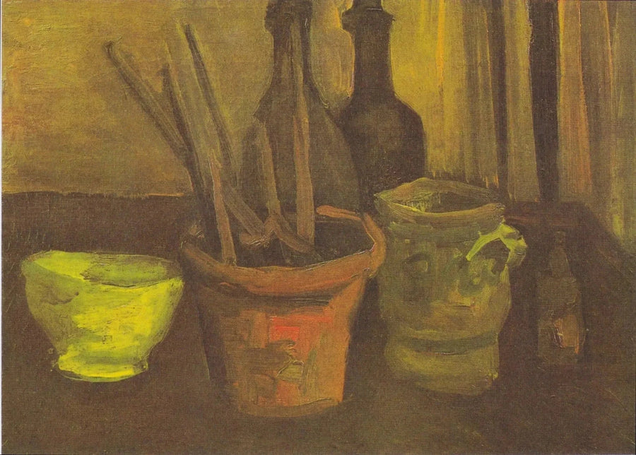 Bodegón con pinceles en un bote - Vincent van Gogh
