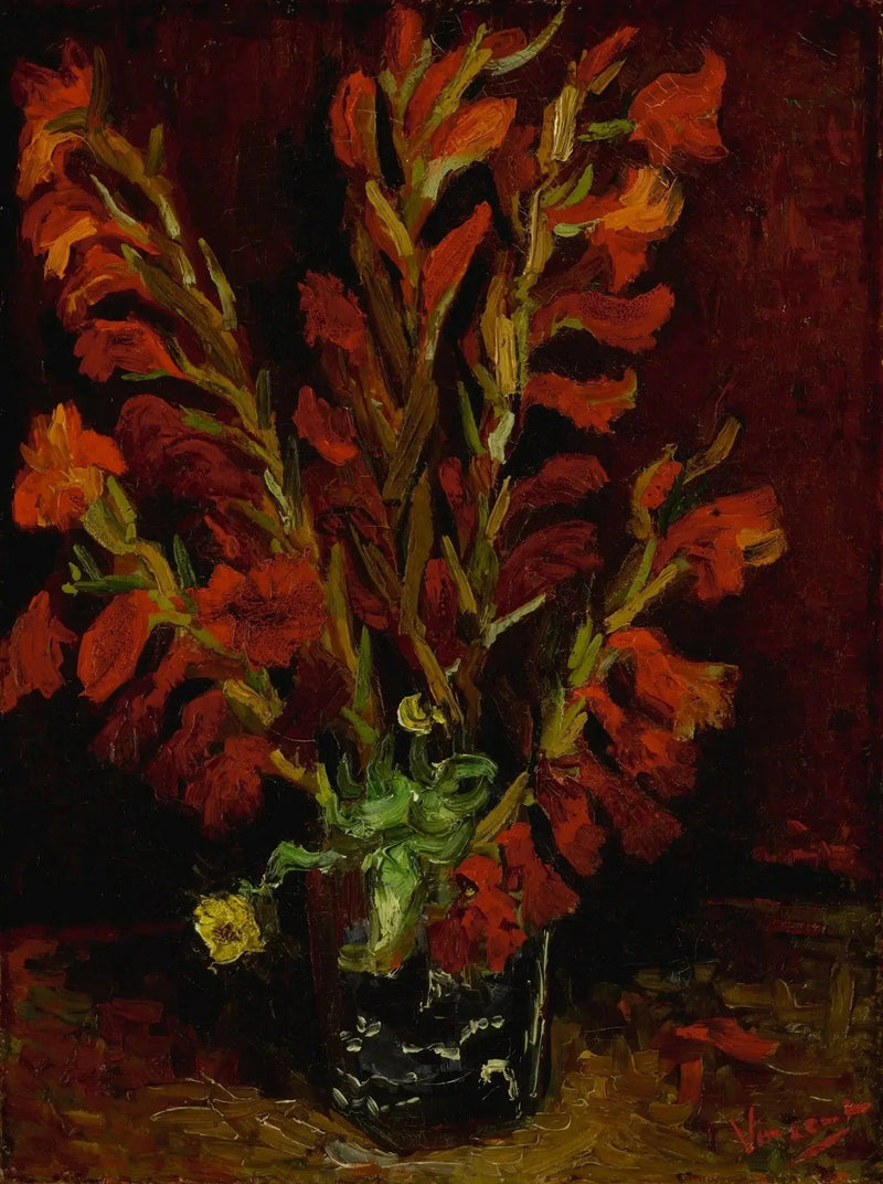 Naturaleza Muerta: Jarrón con Gladiolos - Vincent van Gogh