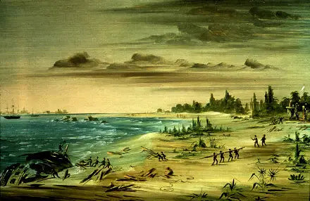 Naufragio de la Aimable, en la costa de Texas. 1685 - George Catlin