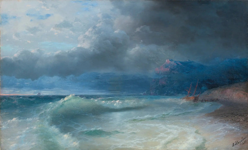 Naufragio en una mañana tormentosa - Iván Aivazovski