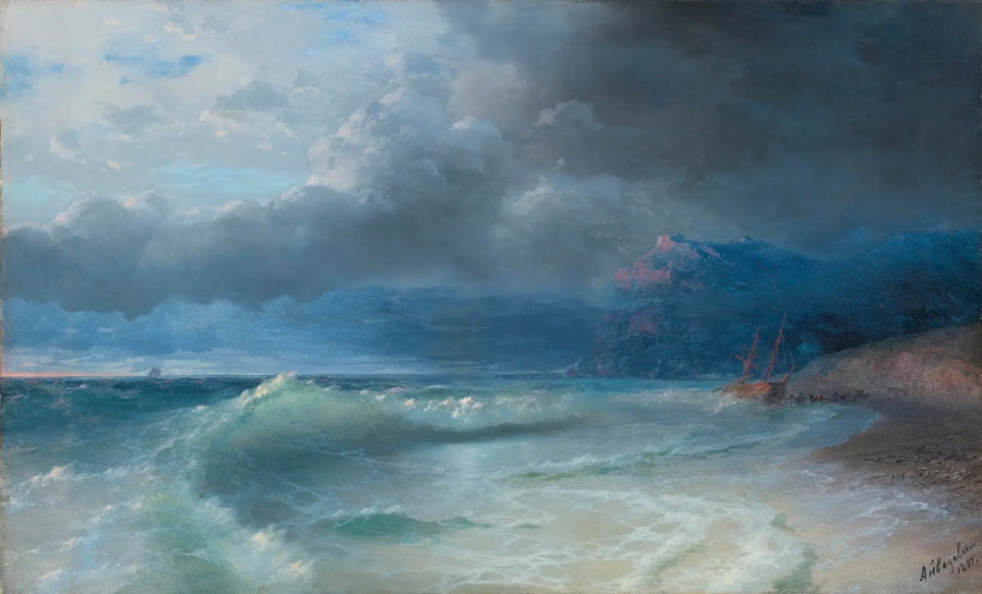 Naufragio en una mañana tormentosa - Iván Aivazovski