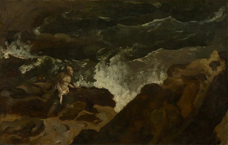 Náufrago en una playa (La Tempestad) - Théodore Géricault