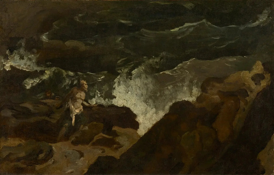 Náufrago en una playa (La Tempestad) - Théodore Géricault