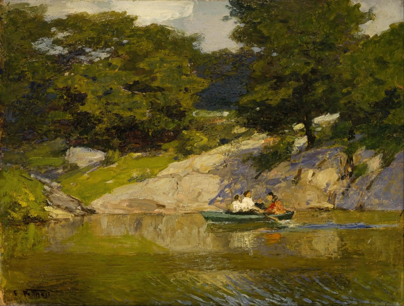 Navegación de placer en Central Park - Edward Henry Potthast