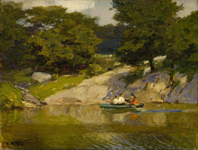 Navegación de placer en Central Park - Edward Henry Potthast