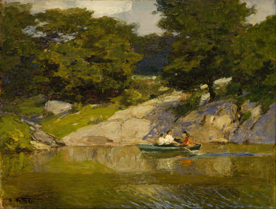 Navigation de plaisance à Central Park - Edward Henry Potthast - Alpha Reproduction