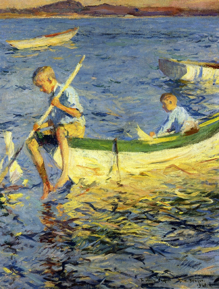 Navegación de placer en Vinalhaven - Frank Weston Benson