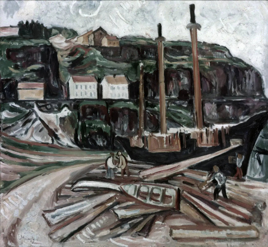 Barco en demolición - Edvard Munch