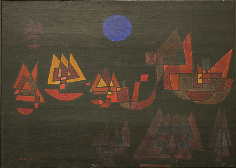 Barcos en la oscuridad - Paul Klee