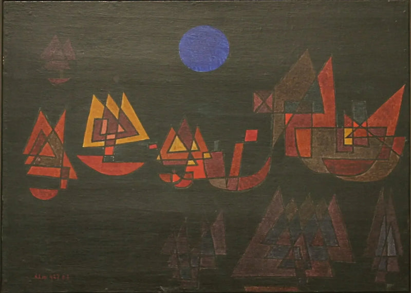 Barcos en la oscuridad - Paul Klee