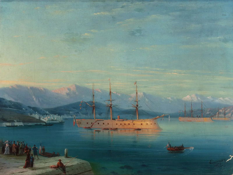 Navíos franceses desde el mar Negro - Ivan Aïvazovski