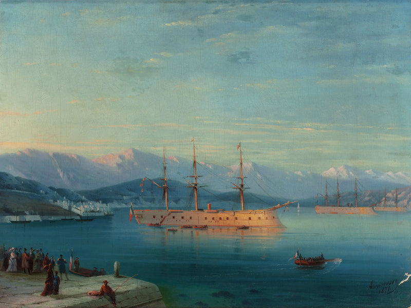 Navíos franceses desde el mar Negro - Ivan Aïvazovski