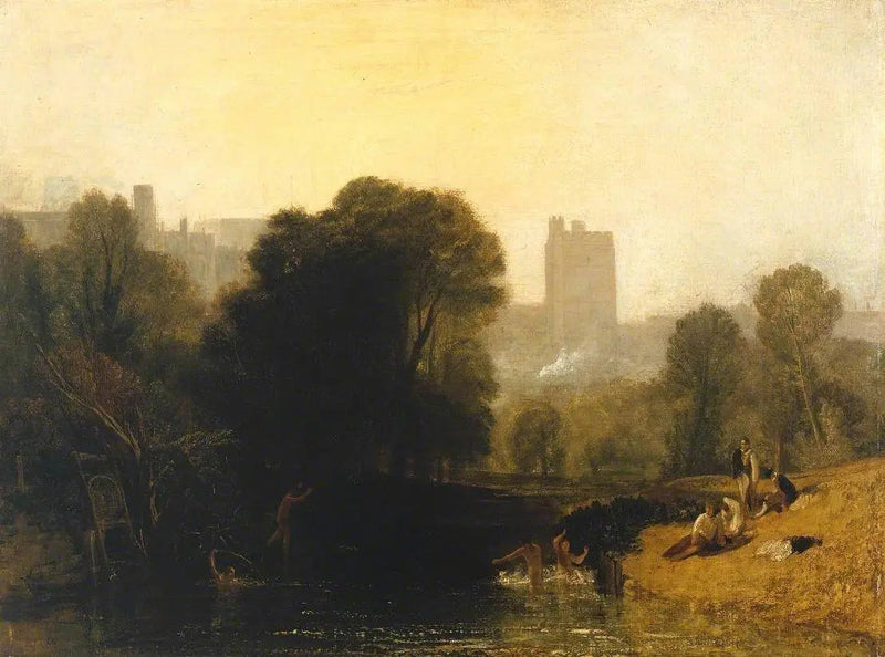 Cerca de la esclusa del Támesis, Windsor - J. M. W. Turner