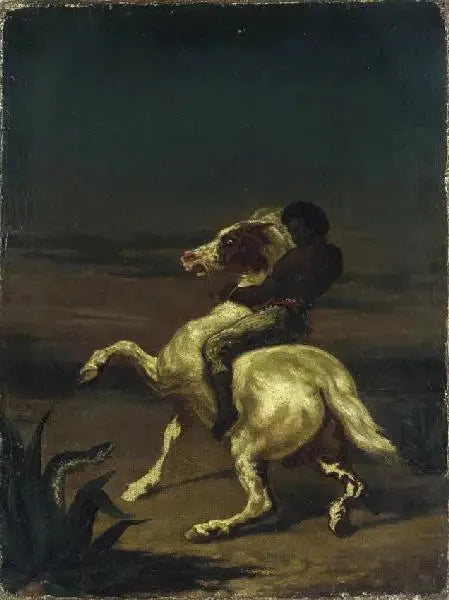 Caballo negro - Théodore Géricault