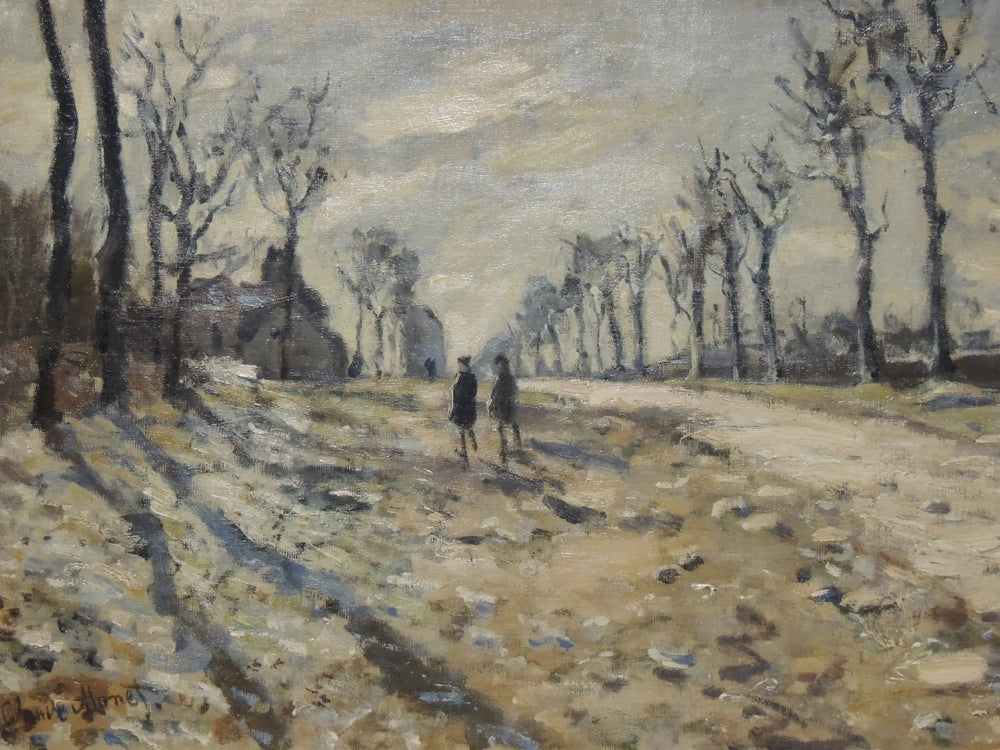 Neige au soleil couchant - Claude Monet image 1 reproduction artisanale de tableau