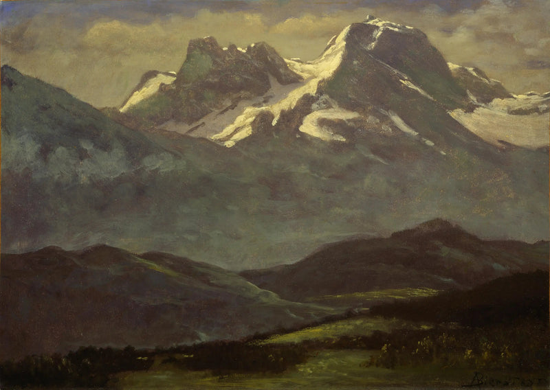 Nieve de verano en las cumbres - Albert Bierstadt