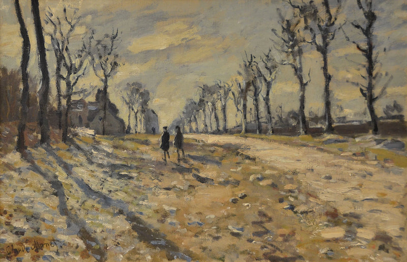 Nieve al atardecer W145 - Claude Monet