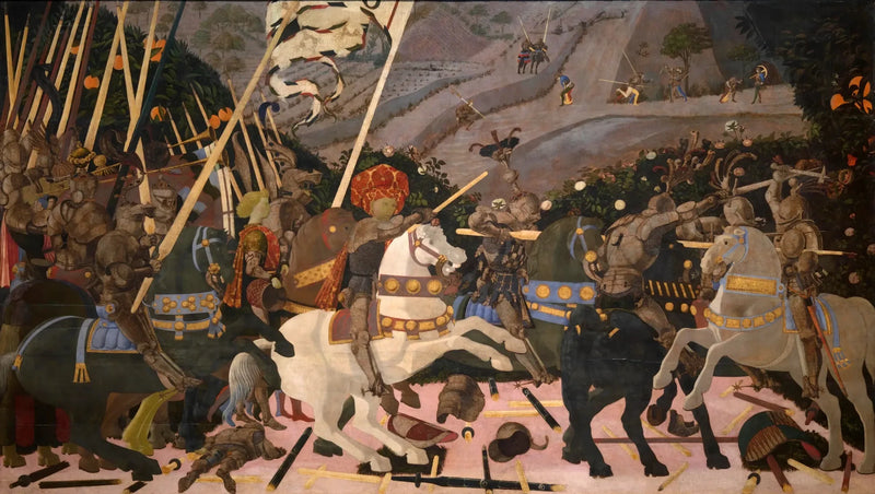 Niccolò Mauruzi da Tolentino al mando de sus tropas - Paolo Uccello