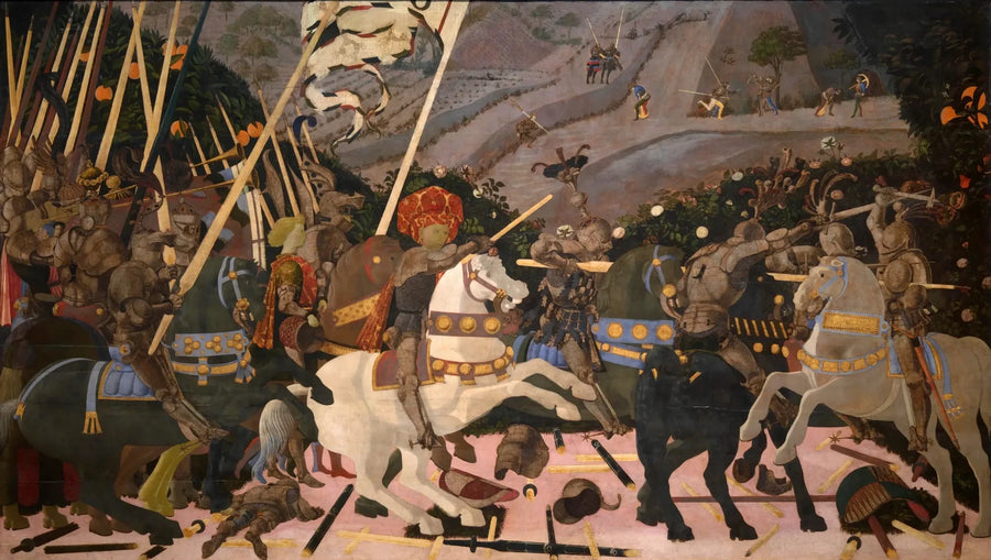 Niccolò Mauruzi da Tolentino al mando de sus tropas - Paolo Uccello