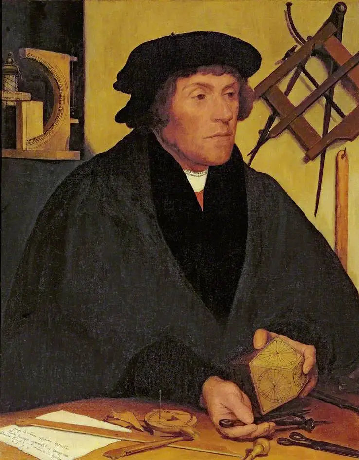 Nicholas Kratzer (1487–c.1550), Miembro de Corpus Christi College, Oxford y posteriormente Astrónomo Real de Enrique VIII - Hans Holbein el Joven