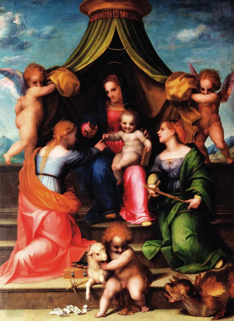 Bodas místicas de Santa Catalina de Alejandría - Andrea del Sarto