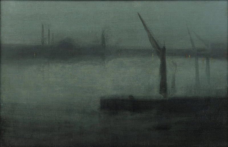 Nocturno: Azul y Plata — Battersea Reach - James Abbott McNeill Whistler
