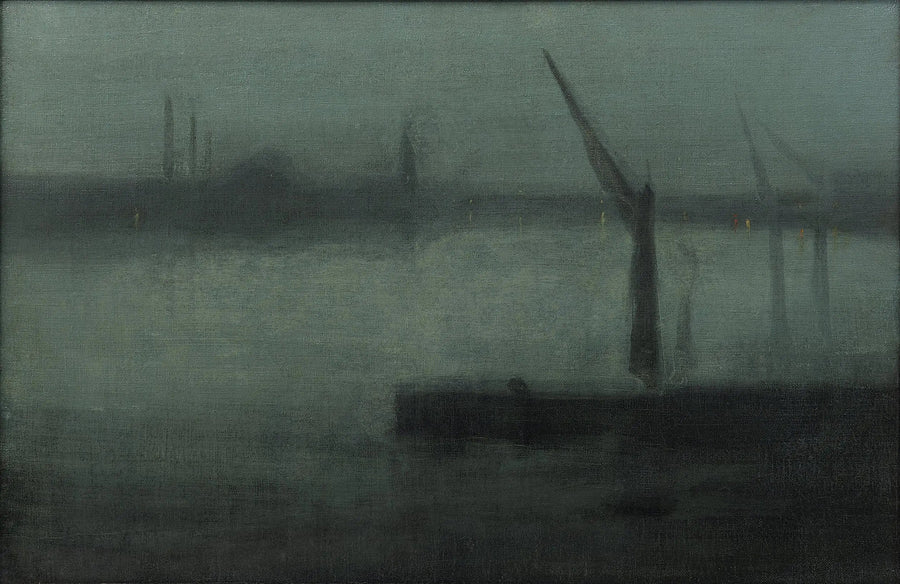 Nocturno: Azul y Plata — Battersea Reach - James Abbott McNeill Whistler