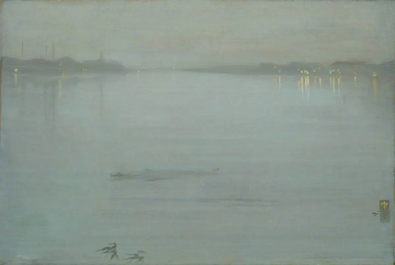 Nocturno: Azul y Plata - Luces de Cremorne - James Abbott McNeill Whistler