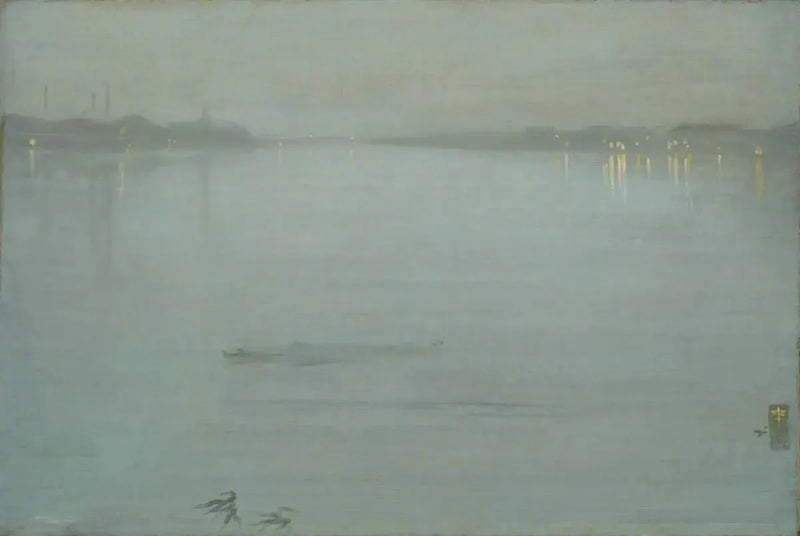 Nocturno: Azul y Plata - Luces de Cremorne - James Abbott McNeill Whistler