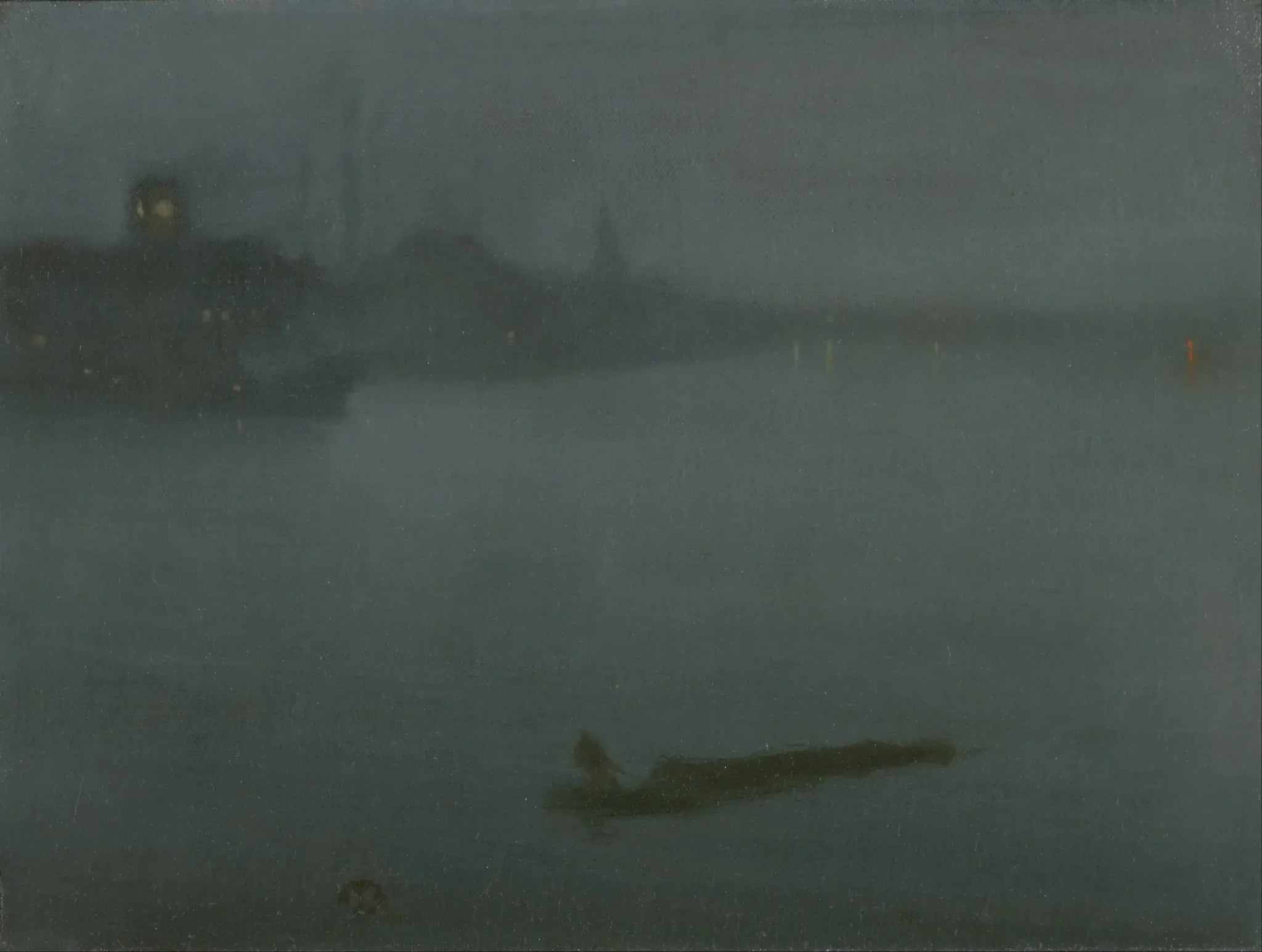 Nocturne en bleu et argent - James Abbott McNeill Whistler image 1 reproduction d’œuvre d’art à l’huile