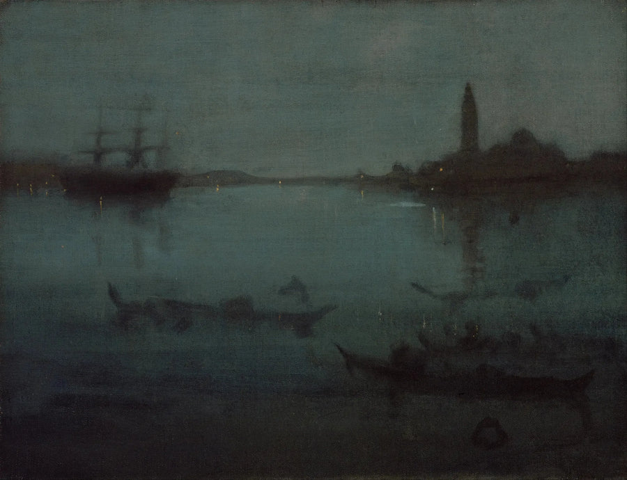 Nocturno en azul y plata: La laguna, Venecia - James Abbott McNeill Whistler