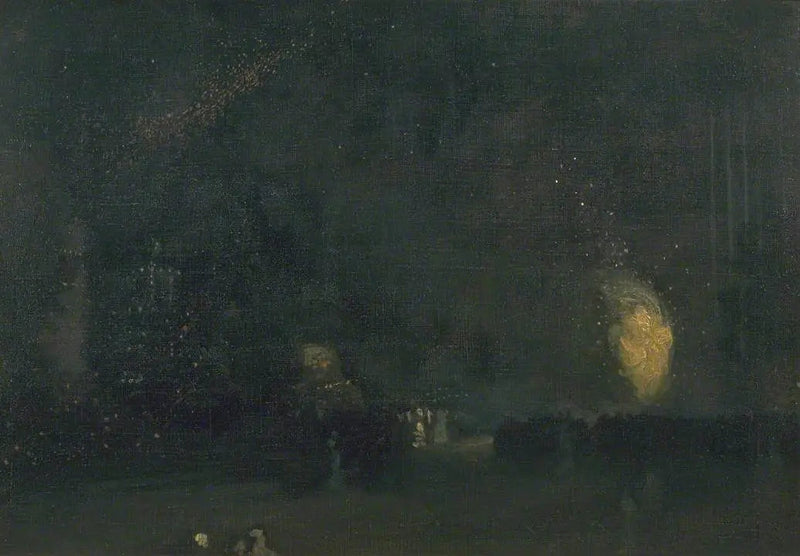 Nocturno: Negro y Oro - La Rueda de Fuego - James Abbott McNeill Whistler