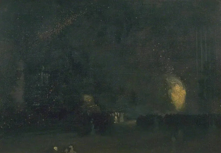 Nocturno: Negro y Oro - La Rueda de Fuego - James Abbott McNeill Whistler